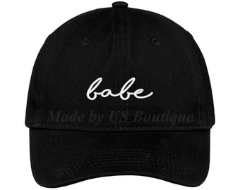 Squad Babe Bride Hat Bachelorette Bridesmaid Gift Customizable Hat Embroidered Baseball Dad Cap