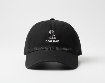 Dog Dad Hat – Geborduurde verstelbare vaderpet voor eigenaren van gezelschapsdieren, hondenliefhebbers en reddingsvaders, geweldig cadeau voor hem of alledaagse hondenuitlaatstijl