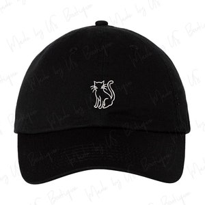 Cat Hat, Kitty, Meow, Pet Lover, Gift, Best Mom, #1 Mom, Cat Mom hat, Cat Lady, Kitten, Customizable Hat, Embroidered Baseball Dad Cap, Paws