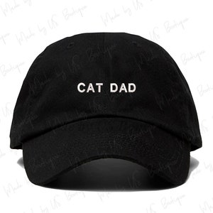 Cat Dad Hat Puppy Doggie Pet Lover Gift Customizable Hat Embroidered Baseball Dad Cap