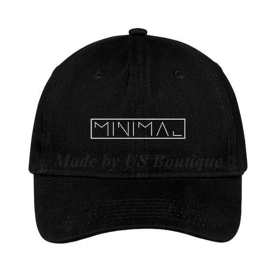 Minimal Hat House Music DJ Techno EDM Drum and Bass Tech House Techno Electronic Music Producer Embroidered Baseball Dad Cap
