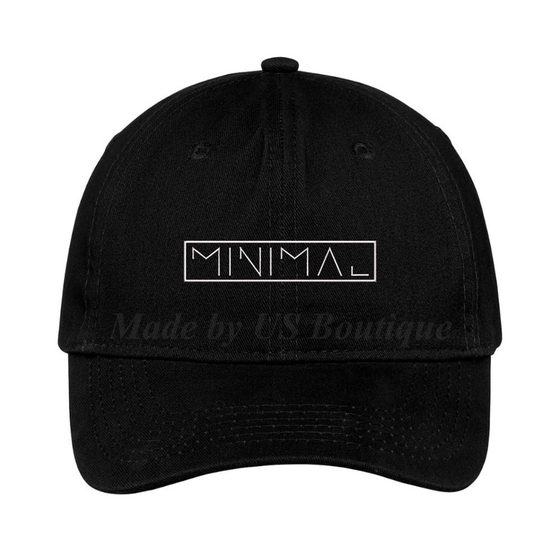 Minimal Hat House Music DJ Techno EDM Drum and Bass Tech House Techno Electronic Music Producer Embroidered Baseball Dad Cap image 1