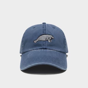 Manatee Hat, Animal Lover Gift, Manatee Mom, Manatee Dad, Rescue, Ocean wildlife E mbroidered Baseball Dad Cap, Pet Mom