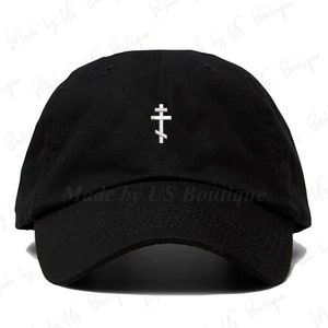 Russian Orthodox Cross Baseball Cap Embroidered Dad Hat