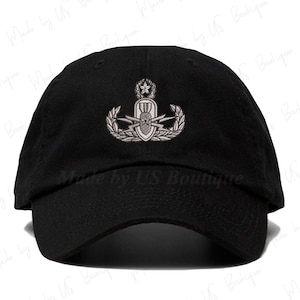 Master EOD Badge Embroidered Hat, Explosive Ordnance Disposal Badge, Army, Veteran Hat, Dad Hat, Military Hat, Tactical Operator, USA, Navy