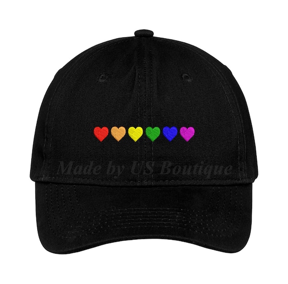 Pride Baseball Cap - Adjustable Washed Cotton Rainbow LGBT Hat, Embroidered Design For Men & Women - View #13