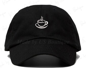 Cup of Coffee Baseball Cap Embroidered Dad Hat