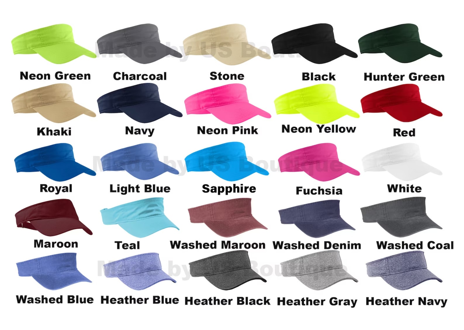 Personalized Custom Embroidered Visor Custom Logo Design Etsy