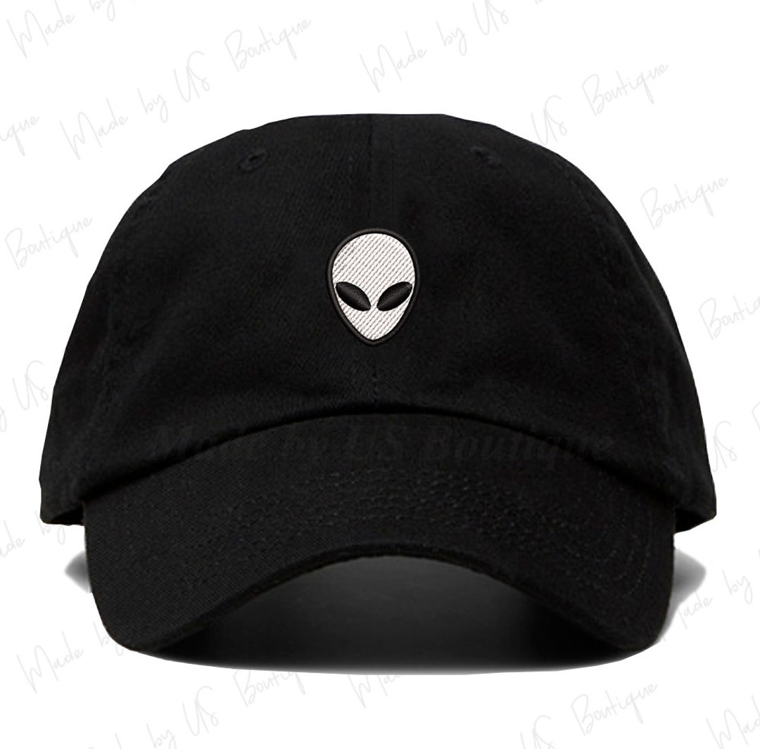 Alien Hat | Embroidered Dad Cap | Outer Space Extraterrestrial | UFO ...