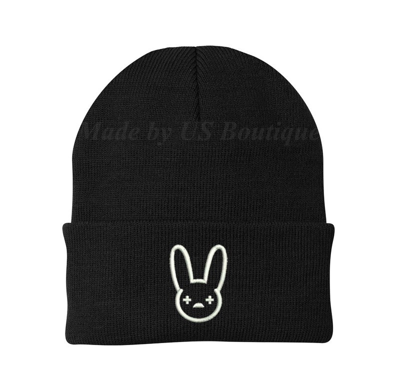 Bad Bunny Embroidered Beanie Hat Perreo Bad Bunny Anuel | Etsy
