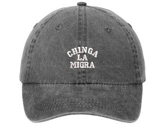 Sombrero Chinga La Migra – Gorra Chinga La Migra, Sombrero DACA, Sombrero de Derechos de los Inmigrantes, Sombrero Abolir ICE, Sombrero de Justicia Social, Gorra de Papá Liberal, Anti Trump
