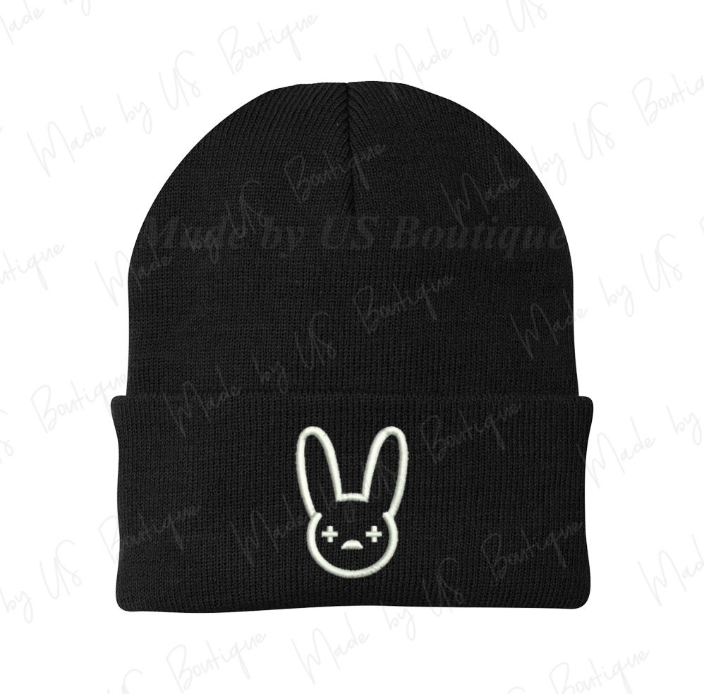 Bad Bunny Embroidered Beanie Hat Perreo Bad Bunny Anuel - Etsy