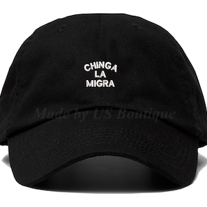 Chinga La Migra Hat – Chinga La Migra Cap, Abolish ICE Hat, DACA Hat, Immigrant Rights Hat, Social Justice Hat, Liberal Dad Cap, Anti Trump
