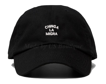 Sombrero Chinga La Migra – Gorra Chinga La Migra, Sombrero Abolir ICE, Sombrero DACA, Sombrero de Derechos de los Inmigrantes, Sombrero de Justicia Social, Gorra de Papá Liberal, Anti Trump