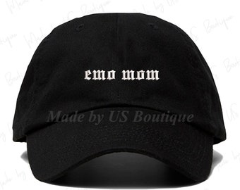 Emo Mom Hat Embroidered Baseball Dad Cap MAGA HAT, Emo Hat, Golfer, Gift, Make America Emo Again, Retired Emo, Elder Emo, Still Emo