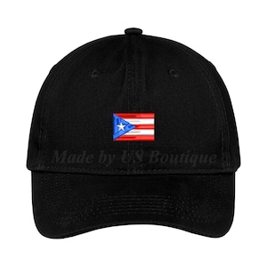 Puerto Rico Hat Reggaeton Flag Bandera Embroidered Baseball Dad Cap