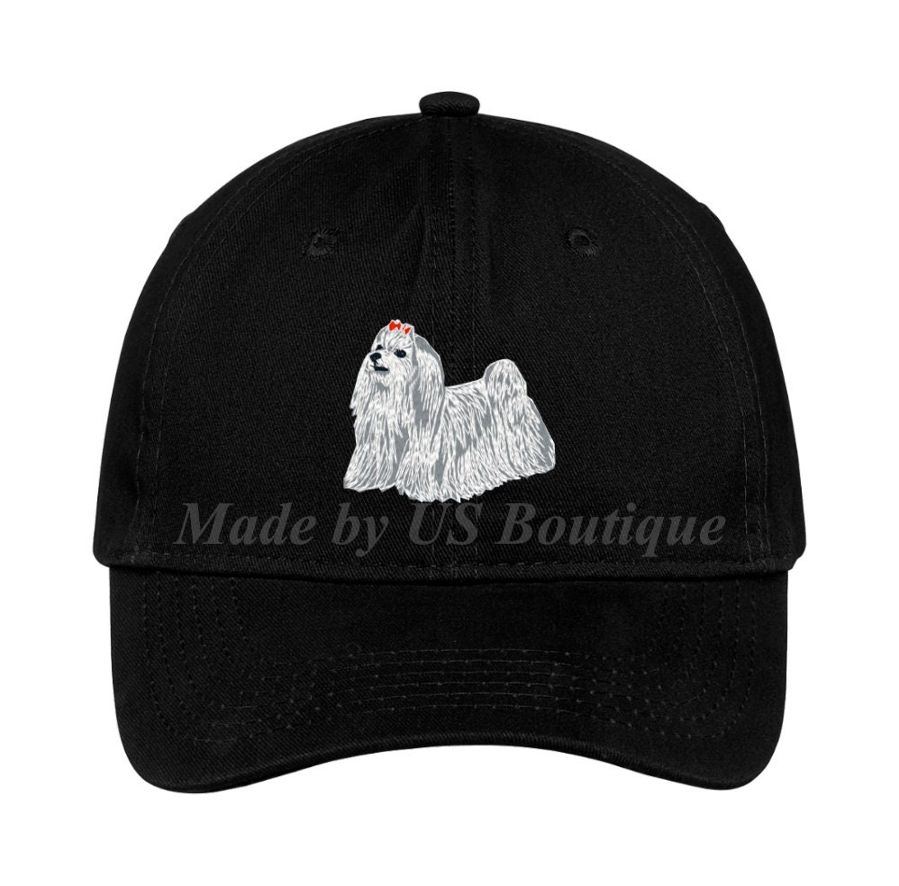 Discover Maltese Long Hair Hat Dog Lover gift, Pet Mom cap, Dog mom, Embroidered Baseball Dad Cap