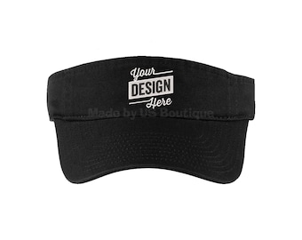 Personalized Custom Embroidered Visor | Custom Logo | Design your own | Custom text | Personalize Your Visor | Baseball | Cap Visor Hat