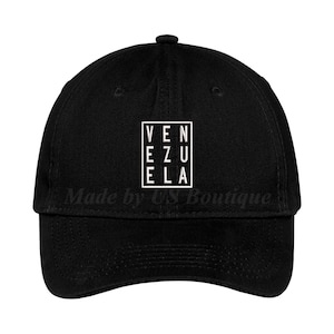 Sombrero de Venezuela bordado béisbol papá gorra gorra República de Venezuela Escudo Resistencia Vinotinto Libertad