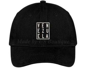 Venezuela Hat Embroidered Baseball Dad Cap Gorra Republica de Venezuela Escudo Resistencia Vinotinto Libertad