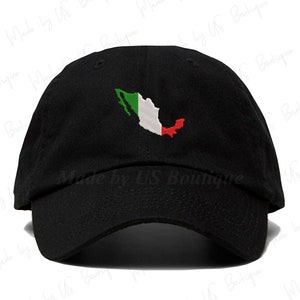 Mexico Kaart Vlag geborduurde vader hoed Futbol vertegenwoordigen honkbal hoed