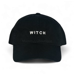 Witch Hat, Enchanter, Magical, Feminist, Lifestyle, Film, Conjurer Halloween Gift, Fashion Customizable Hat, Embroidered Baseball Dad Cap