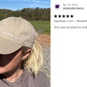 Mama Hat Embroidered Mom Cap, Personalized Mother’s Day Gift, Bride Squad Bachelorette Hat, Bridesmaid Gift, Custom Momlife Baseball Dad Cap image 8