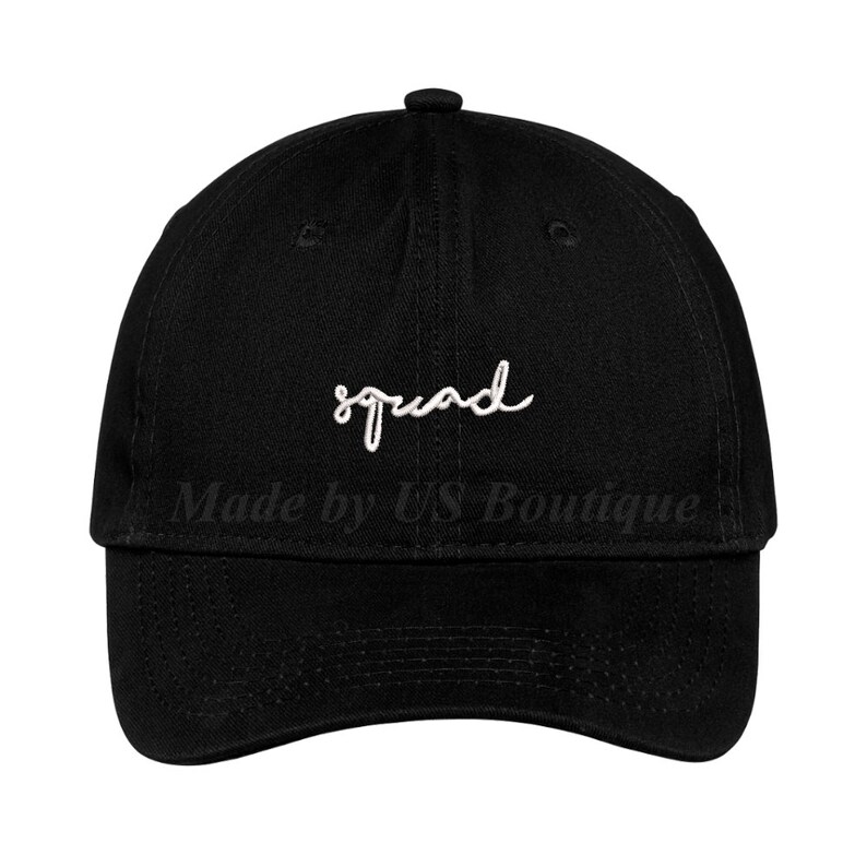 Squad Bride Hat Bachelorette Bridesmaid Gift Customizable Hat Embroidered Baseball Dad Cap