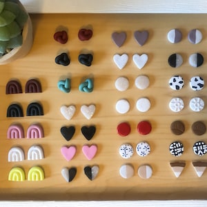 Create Your Own Stud Pack | Small Stud Earrings | Clay Stud Earrings