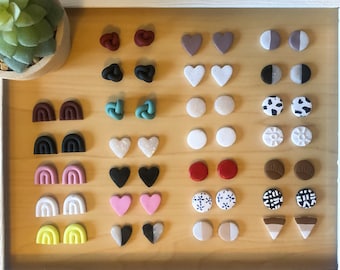 Create Your Own Stud Pack | Small Stud Earrings | Clay Stud Earrings