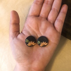 Polymer Clay Earrings | Small Clay Studs