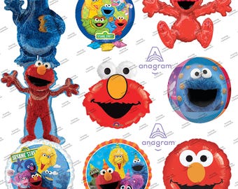 Elmo Balloons - Sesame Street Birthday Party Decoration Officially Licensed by Anagram ( Choose your Style)