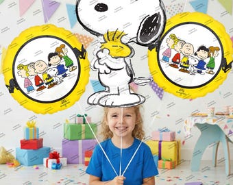 Snoopy Peanuts Birthday Balloon Bouquet - Officially Licensed by Anagram