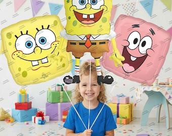 Anagram Spongebob's Balloon Bouquet Officially Licensed Birthday Decoration Set (Choose Your Style)