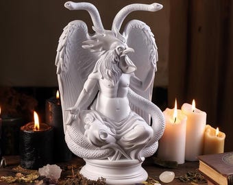 Abraxas Gnostic Deity Statue PLA Plastic Figurine – Lion Head, Serpent Body, Ancient Occult Symbol Sculpture