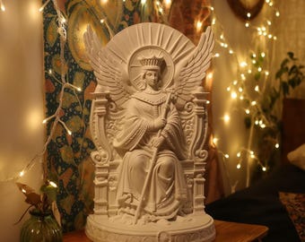 Gnostic Sophia Statue – Plastic Divine Feminine Wisdom Figurine, Sacred Feminine Esoteric Sculpture, Occult Spiritual Home Altar Decor