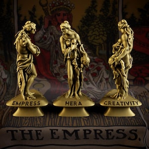 Hera or Juno, The Empress Hellenic Tarot Greek Figure, Roman Mythology Goddess Figurine for Altar