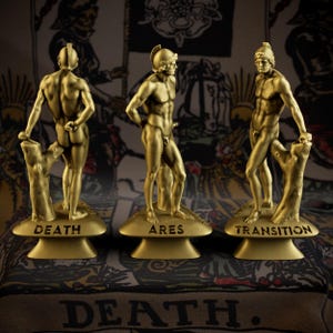 Ares or Mars, Death, Hellenic Tarot Greek Figure, Roman Mythology God Figurine for Altar