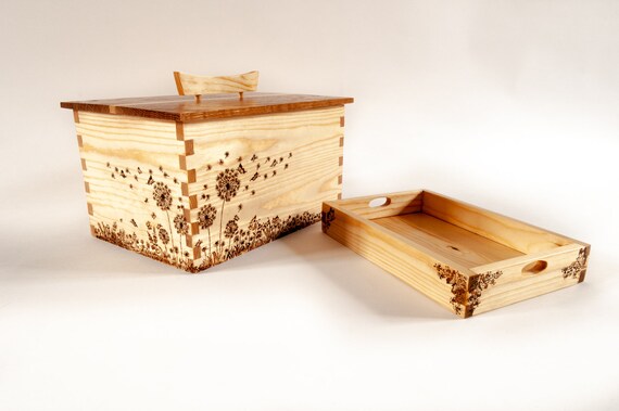 Hand Decorated Wooden Box Etsy