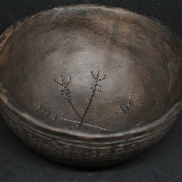 Viking age reenactment bowl, replica of historical bowl,  Gotland bowl, viking tableware, early medieval  dishes, reconstruction bowl