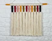 Bohemian wall decor wide macrame wall hanging macrame wall art 5mm macrame cord natural macrame cord over the bed wall decor macrame gift