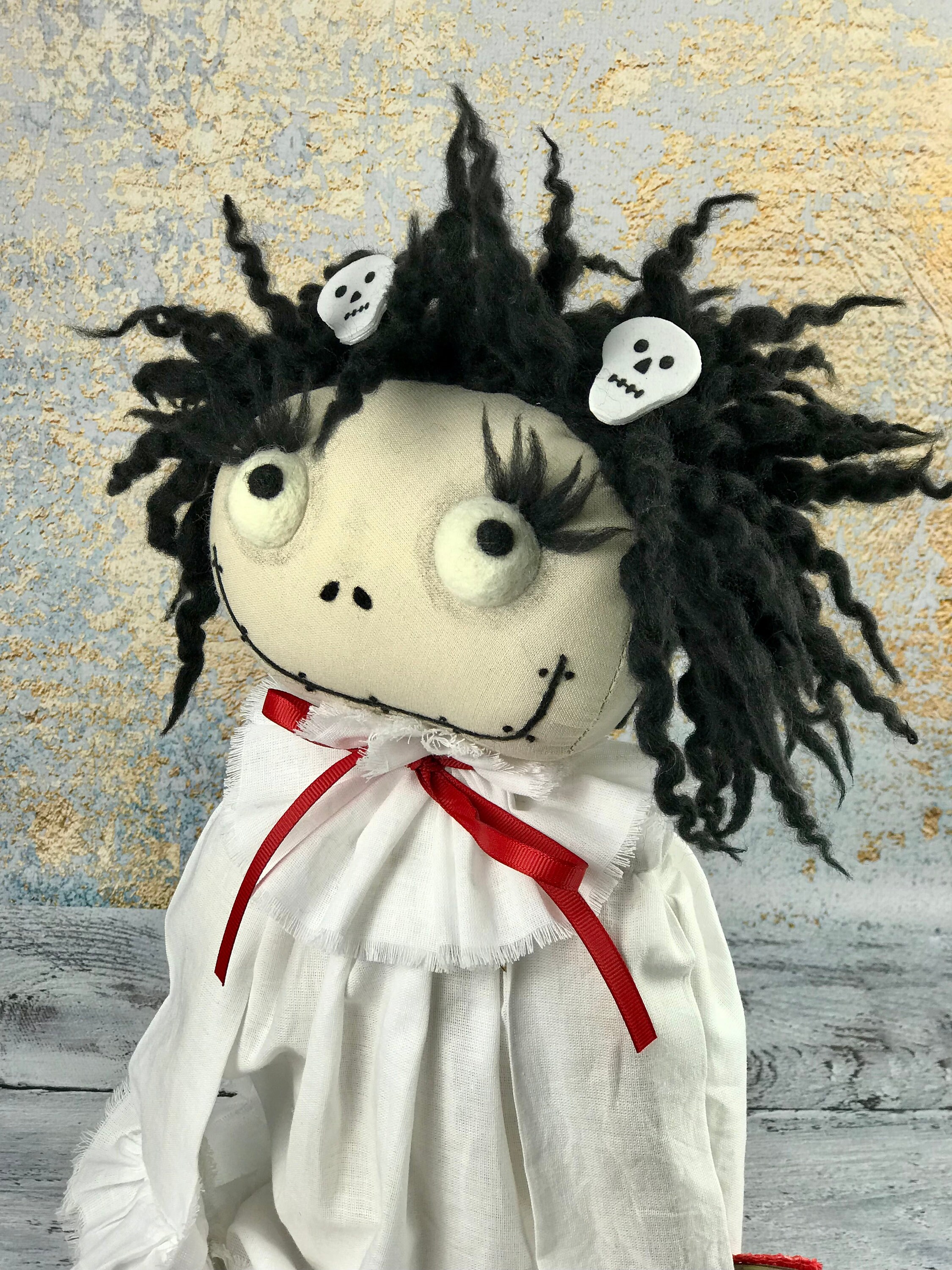 OOAK Doll, Monster Doll, Pretty Scary Dolls, Gothic Emo Dolls