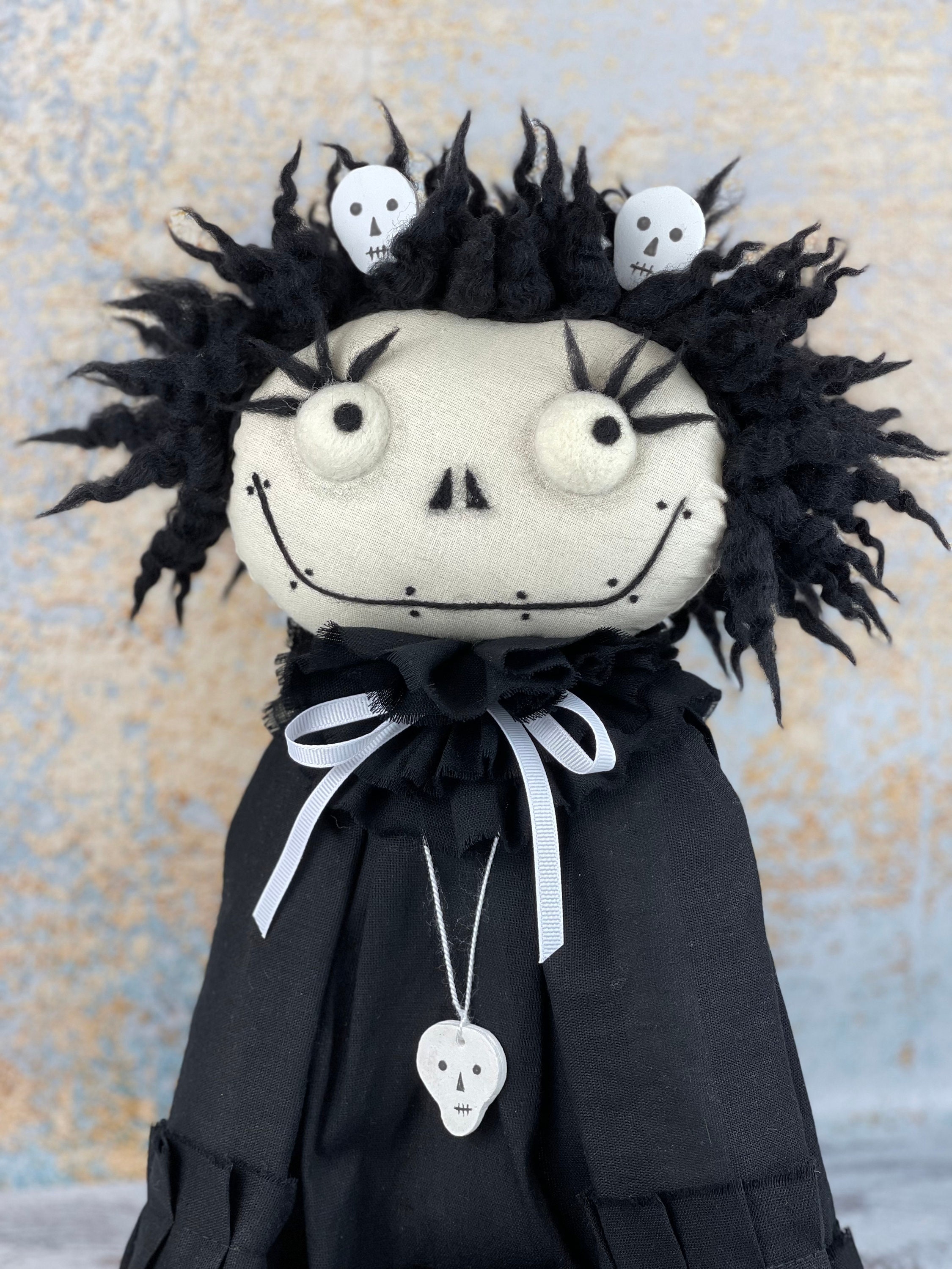 OOAK Doll, Zombie Doll, One of a Kind, Gothic Emo Doll, Voodoo
