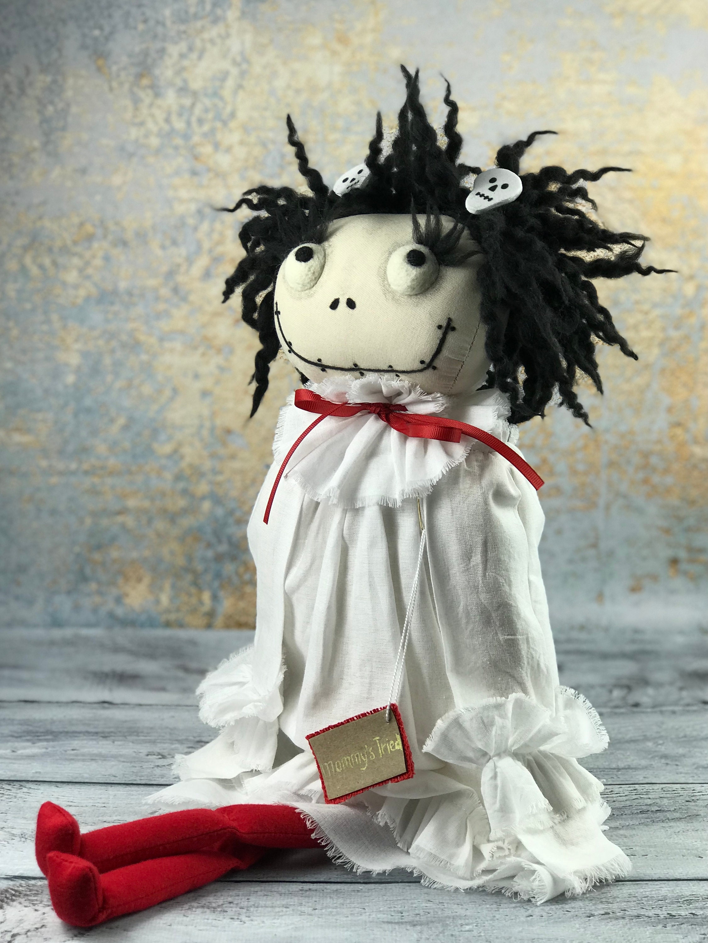 OOAK Doll, Monster Doll, Pretty Scary Dolls, Gothic Emo Dolls