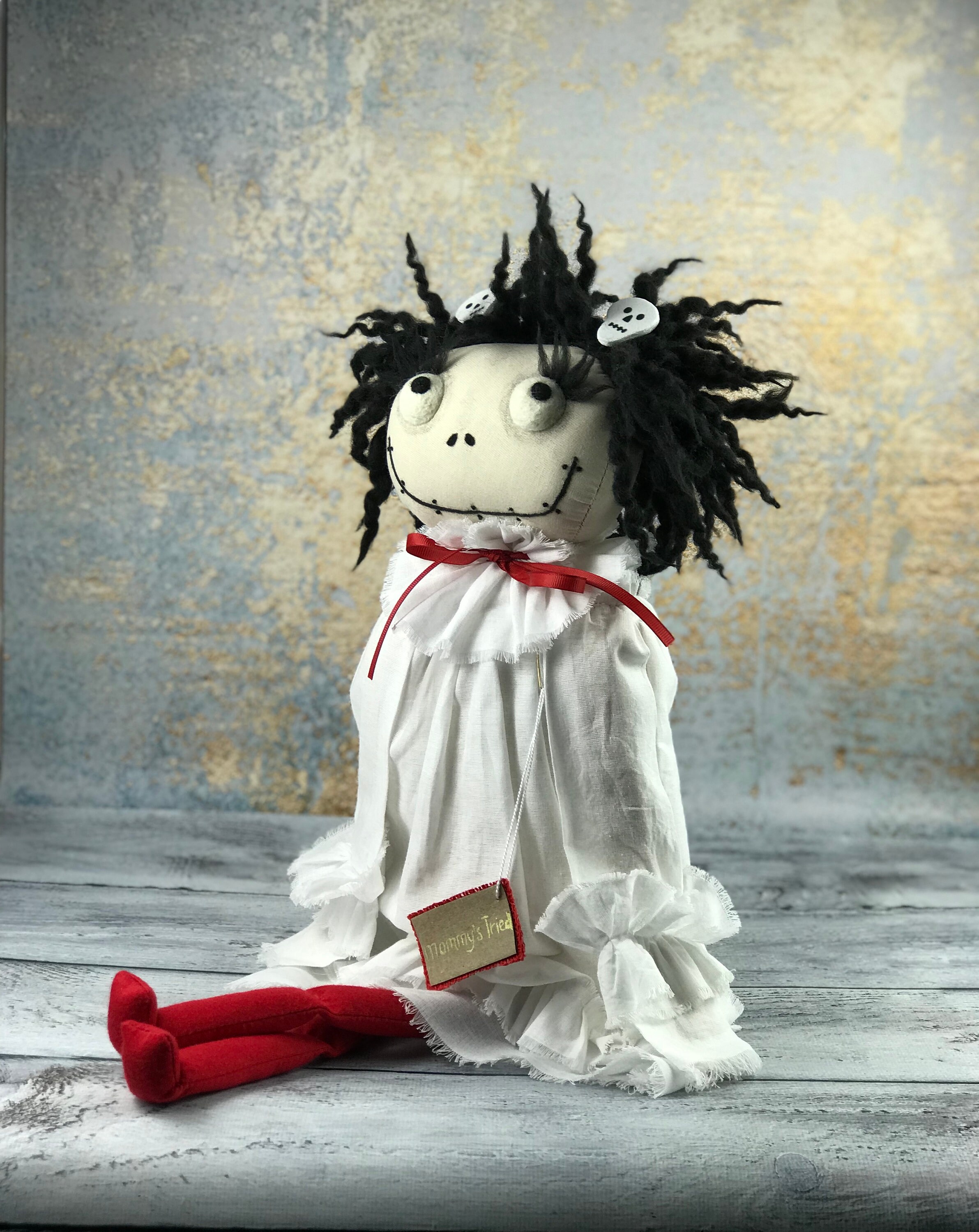 OOAK Doll, Monster Doll, Pretty Scary Dolls, Gothic Emo Dolls