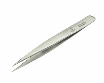 SE  Tweezers Fine Point Style #3 NON-Magnetic Stainless 4-3/4" Parts Pick-Up