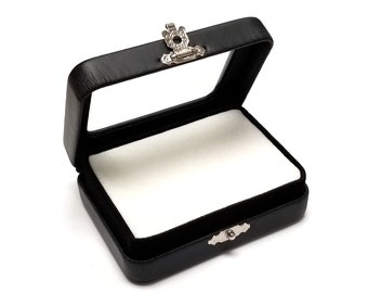 Gemstone Leatherette Display Box with Reversible Padded Insert 3 3/8" x 2 1/2" x 1"
