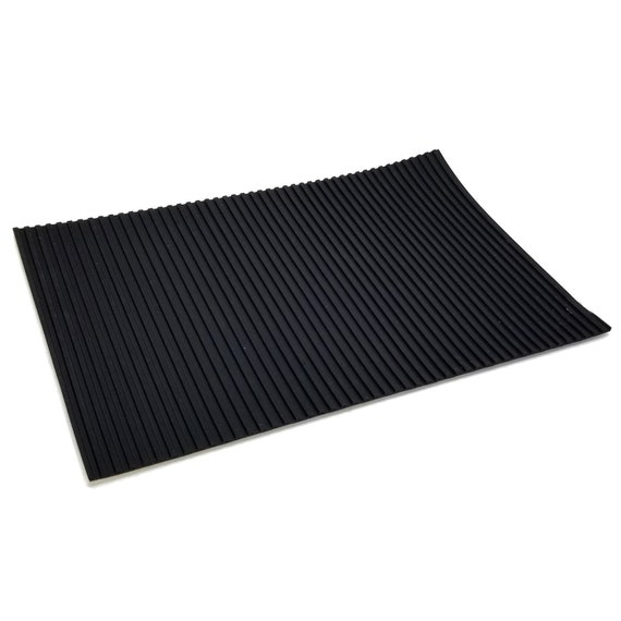 Watchmaker's Black Rubber Bench Mat Anti-slip for Watch Jewelry Repair 