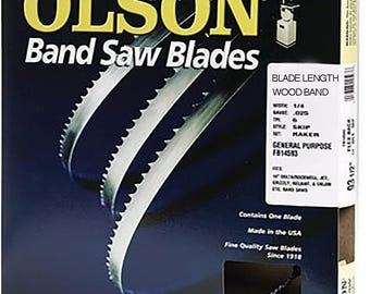 SuperCut Three Wheeler Bandsaw Blade – 56.5" Long X 1/4" Width, 6 Hook Tooth For 2/3 Wheel Tabletop Saws