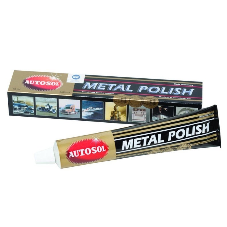 Autosol Metal Polish 75 Ml for Chrome Copper Brass 1000 Etsy